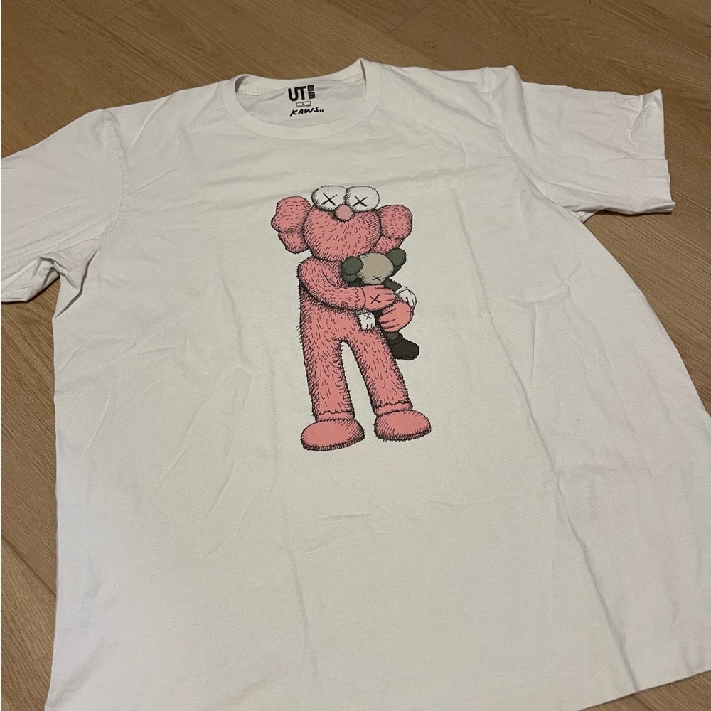 KAWS Pink BFF Tee White 2019 US Size L